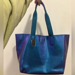Iridescent Blue Tote Bag